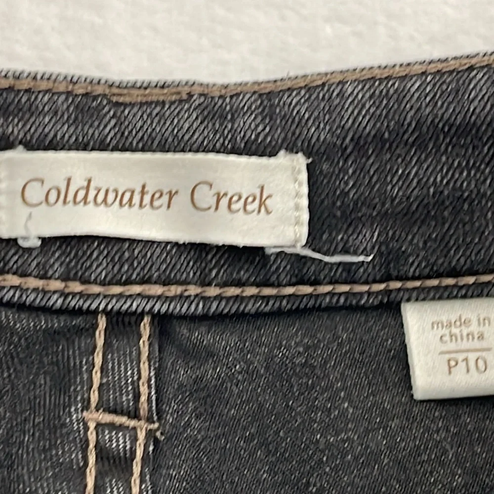 COLDWATER CREEK WOMENS BLACK JEANS SIZE 10P
